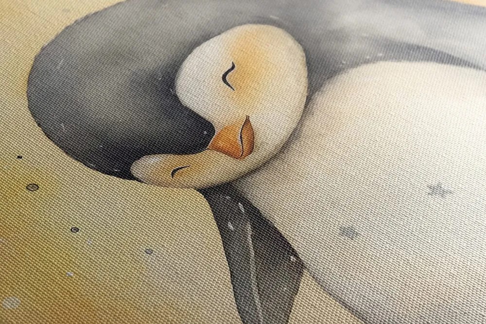 Stampa su tela – Pinguino sognante