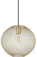 Lampadario A Sospensione Moderno Net Metallo Oro 1 Luce E27 42W Ip20