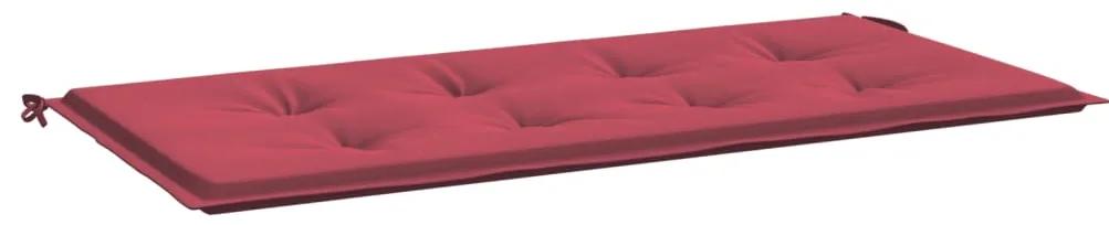 Cuscino per Panca Rosso Vino 100x50x3 cm in Tessuto Oxford