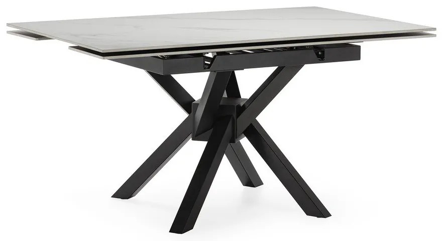 Tavolo da pranzo allungabile con piano aggiuntivo in pietra 90x150 cm Arlene - Marckeric