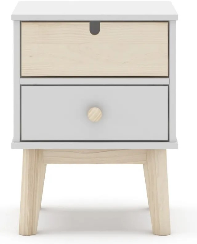 Comodino bianco per bambini Estefania - Marckeric