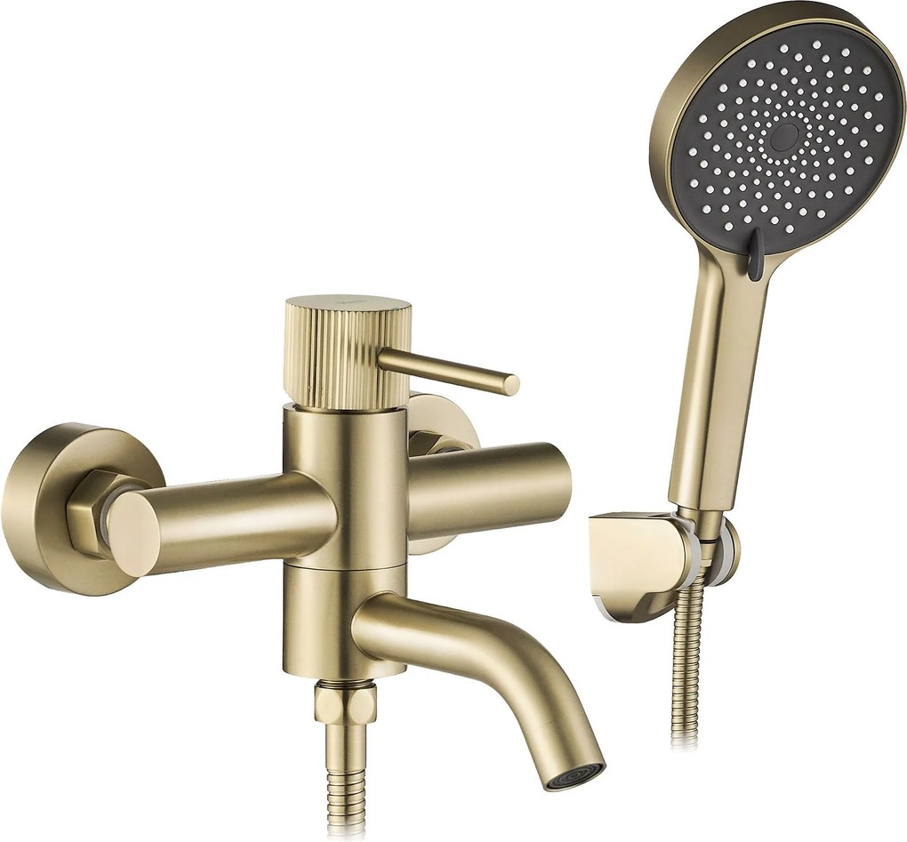 Rubinetto da vasca Rea Lungo Stripe Gold Brush