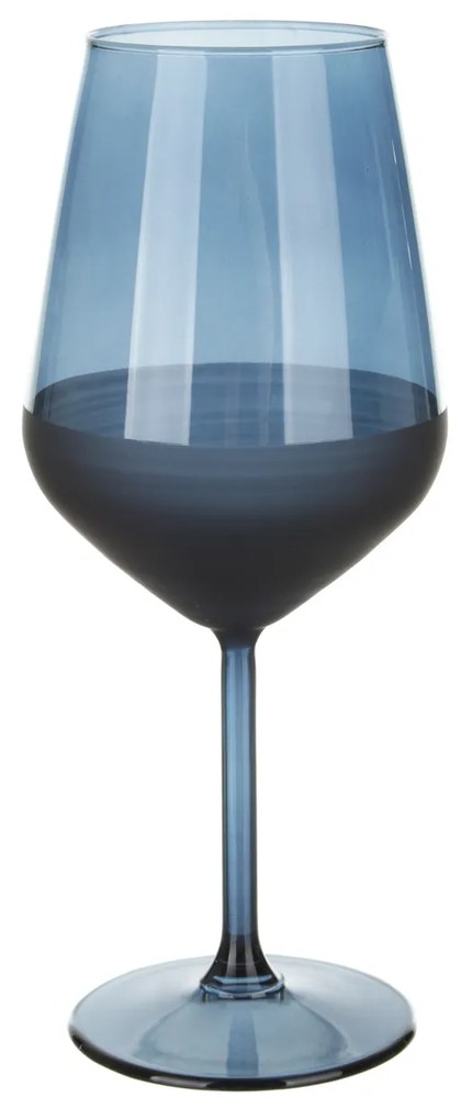 Calice vino 490 ml vetro blu sfumato Blaze