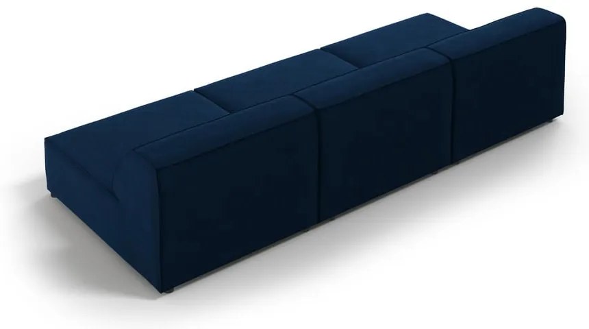 Divano in velluto blu scuro 240 cm Jodie - Micadoni Home