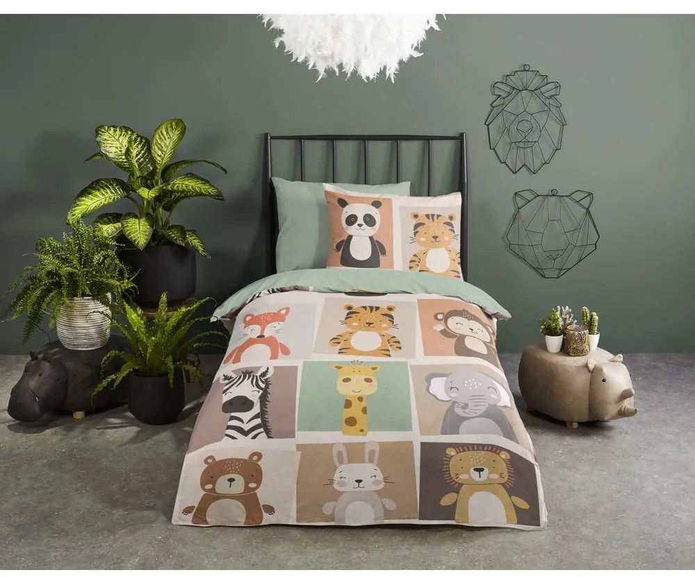 Set copripiumino e federa da bambini in microfibra per letto singolo ed esteso 140x220 cm Ranger – Good Morning