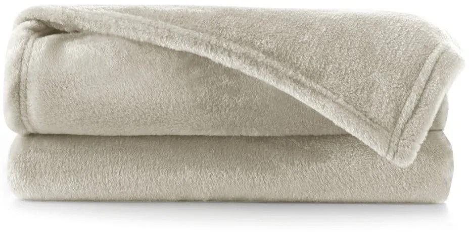 Copriletto beige in micropile 220x240 cm Mic – Restilo