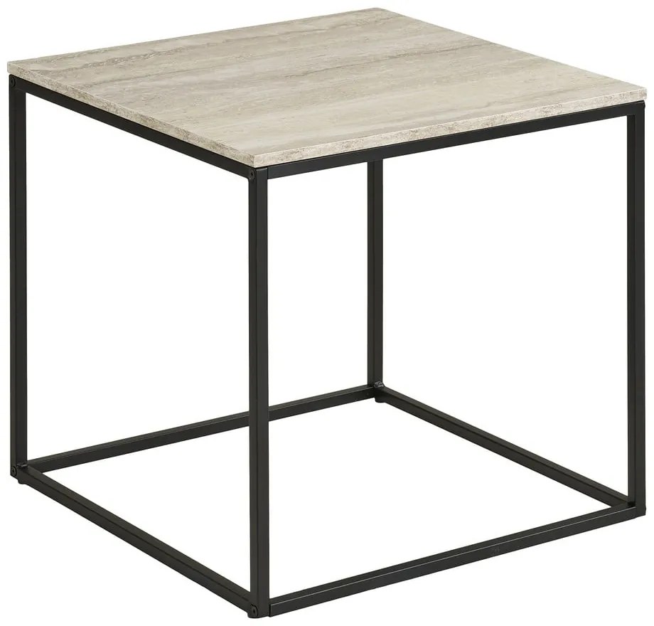 Tavolino con effetto pietra 45x45 cm Vita – House Nordic