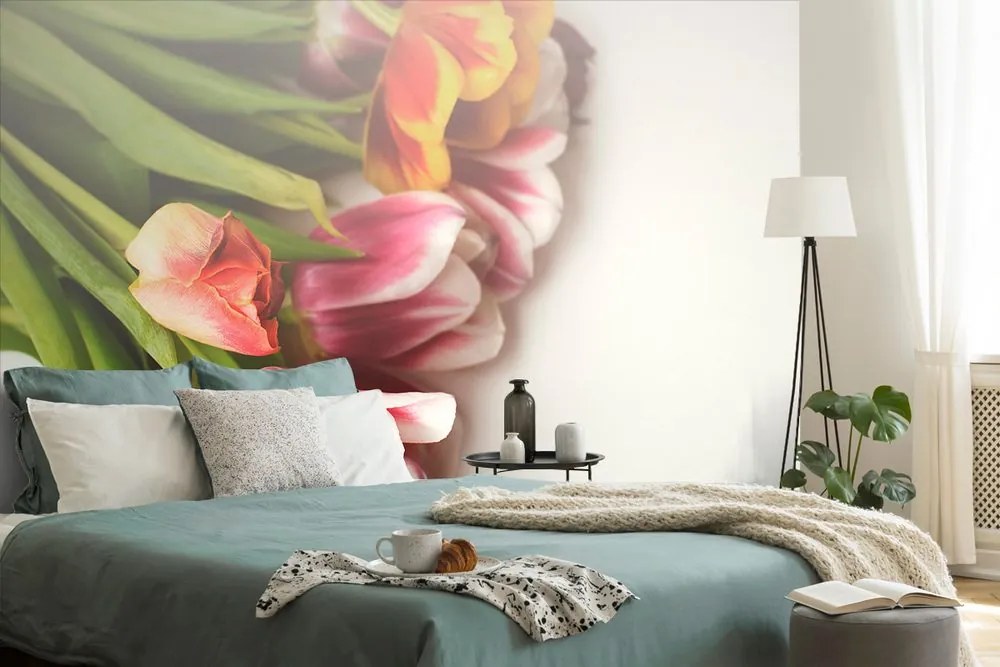 Carta da parati – Bouquet di tulipani