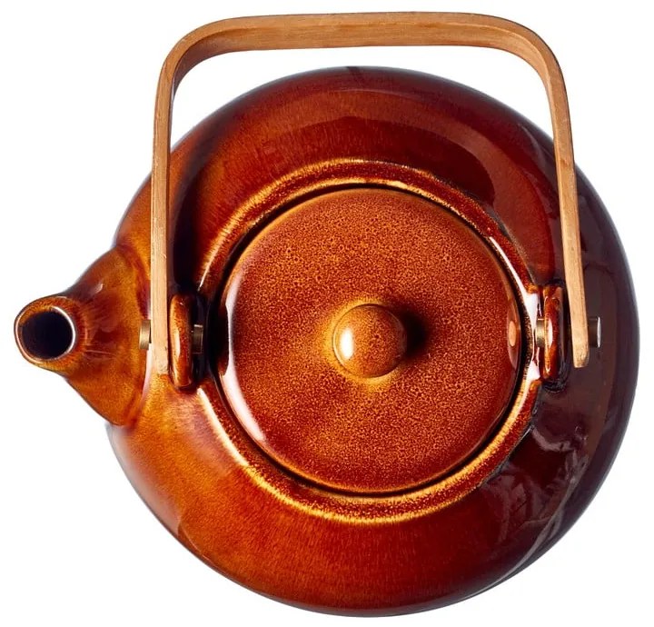 Teiera color ambra in ceramica con filtro 1,2 l Gastro Amber – Bitz