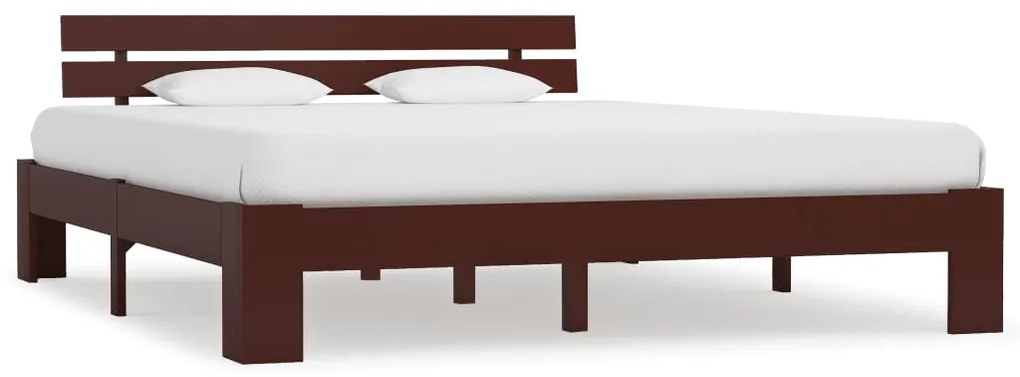 Giroletto Senza Materasso Marrone Scuro 140x200 Cm İn Pino /