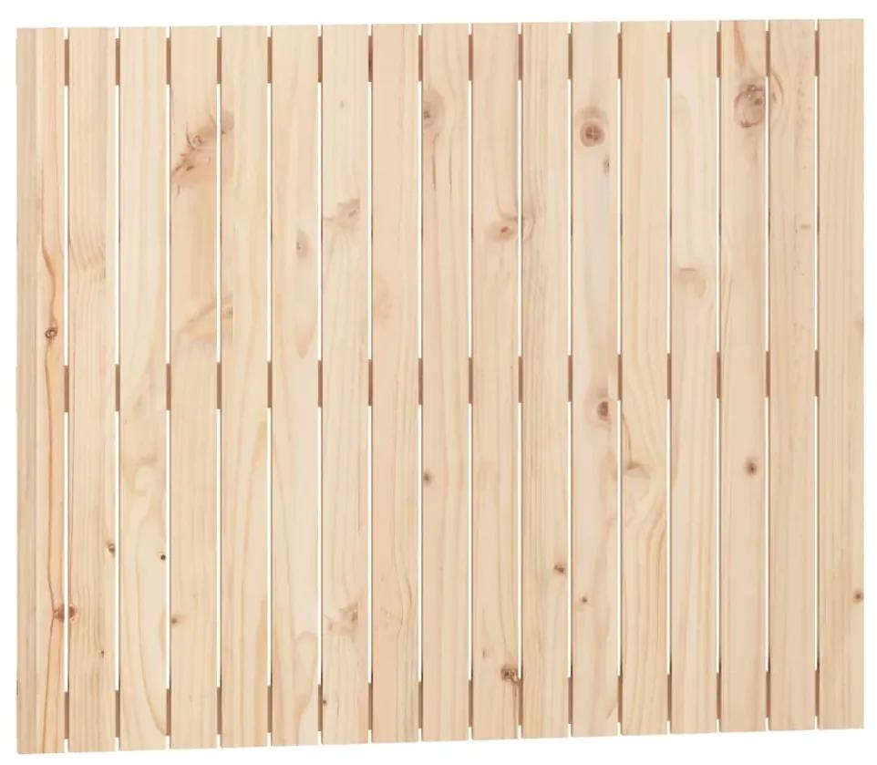 Testiera da parete 108x3x90 cm in legno massello di pino