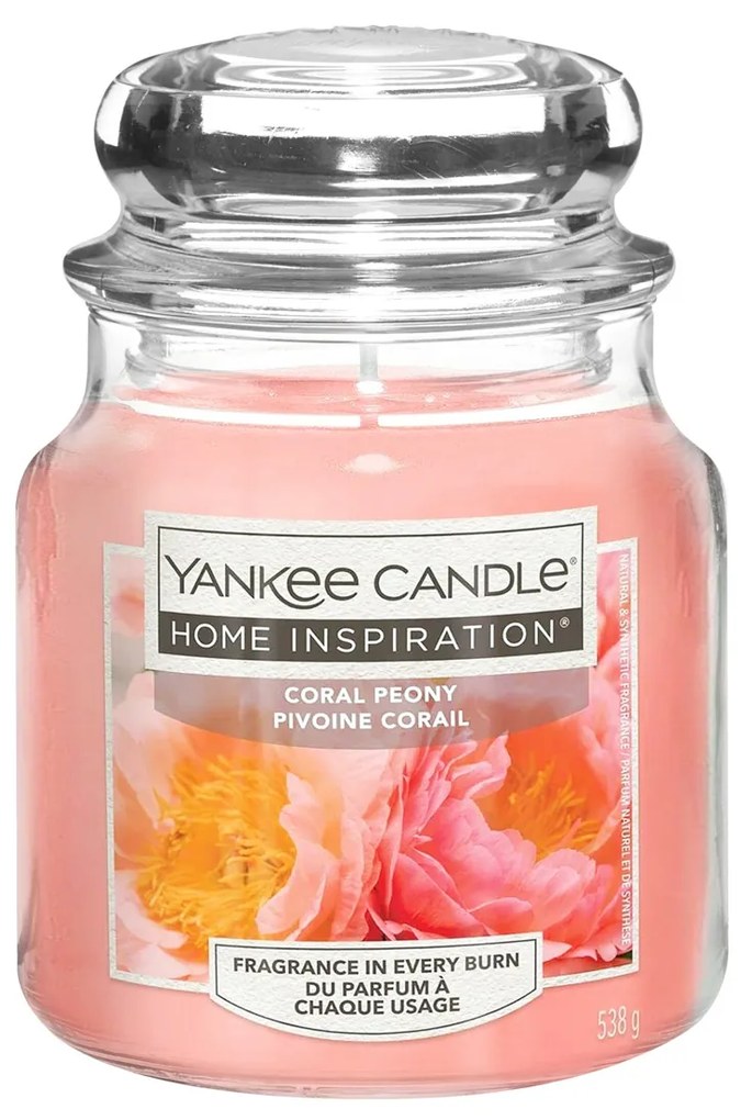 Coral Peony, candela in giara piccola Yankee Candle