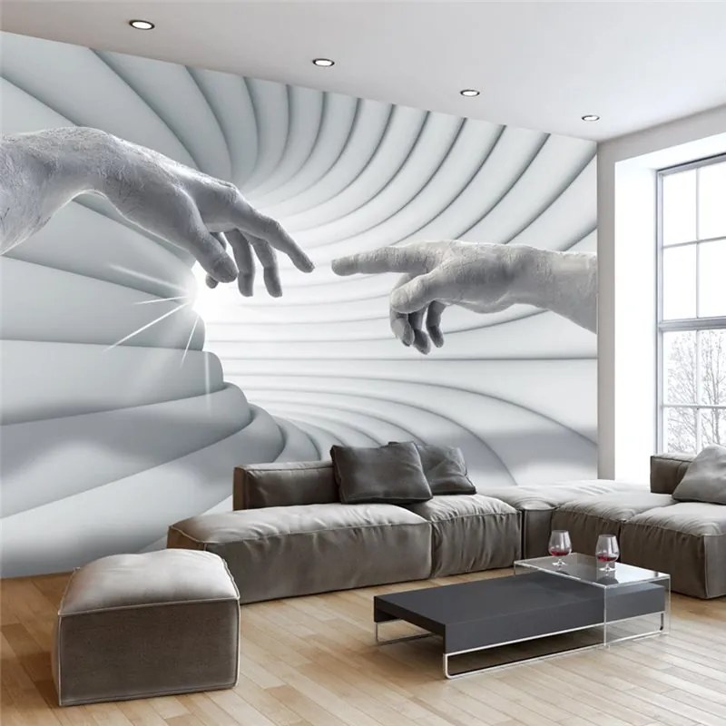 Fotomurale  Touch of the Light  Colore Grigio, Dimensioni e Misure 100x70