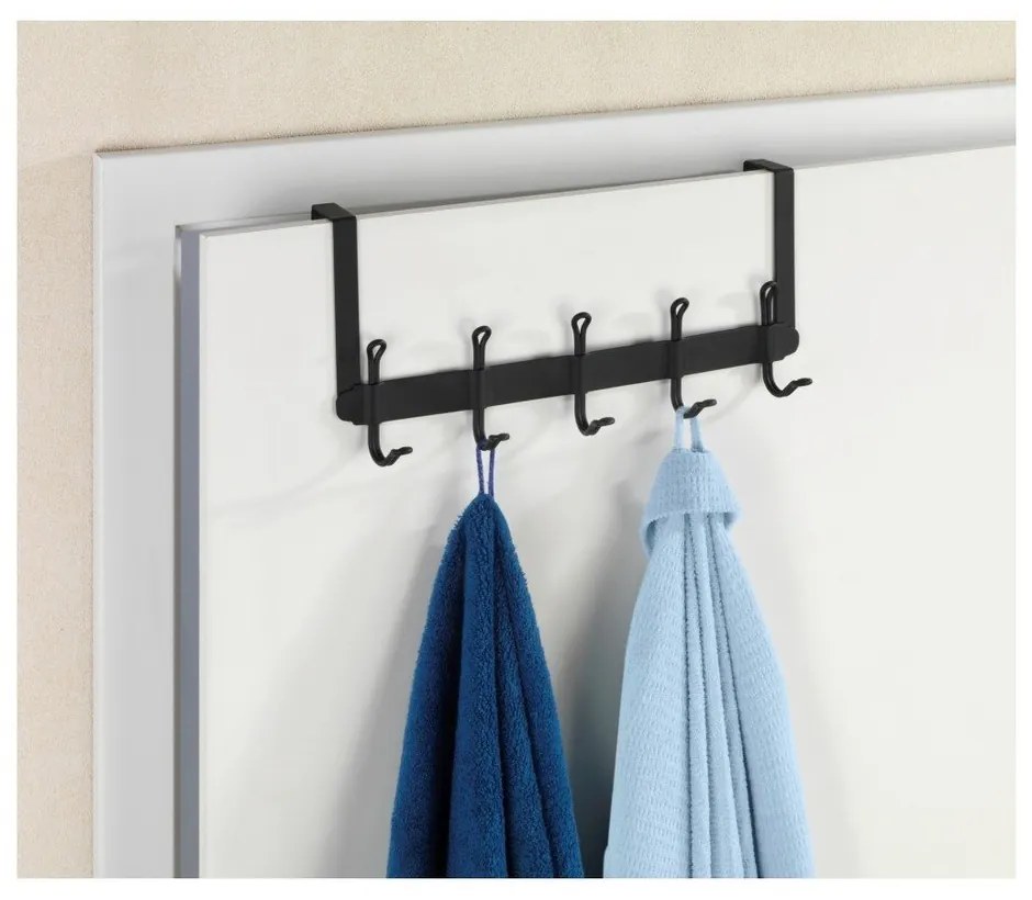 Appendiabiti in metallo nero 37 cm Nostalgia - Wenko