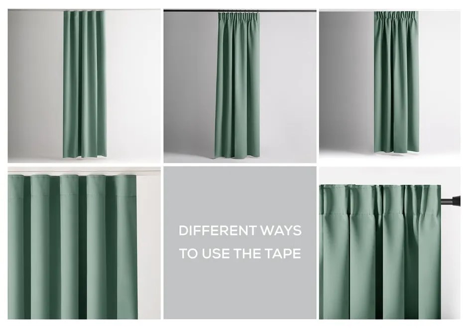 Tenda parzialmente oscurante verde chiaro 140x245 cm Kierra – Restilo