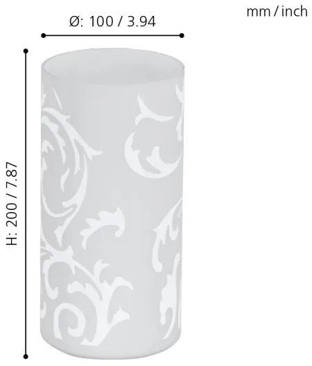 EGLO 91242 - Lampada da tavolo GEO 1xE14/60W