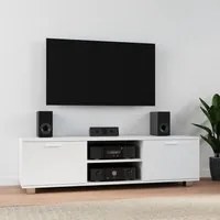 Mobile Porta TV Bianco 140x40,5x35 cm in Legno Multistrato cod mxl 14446