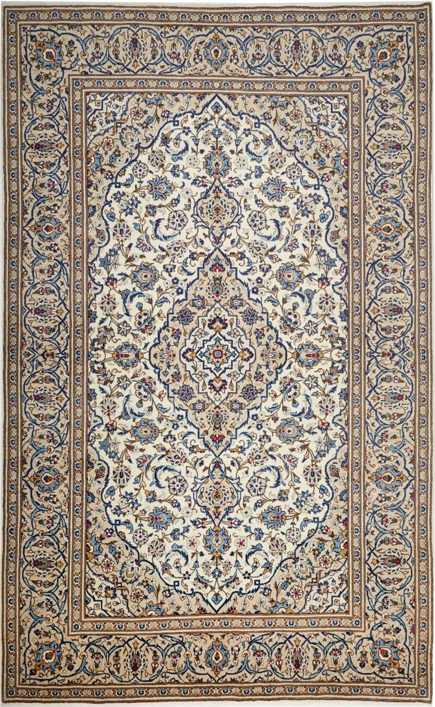 Kashan Tappeto persiano 320x200 Beige (Iran) Annodato A Mano