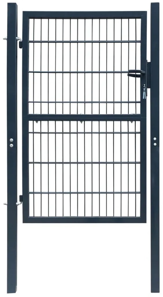 Cancello Da Giardino 2d (singolo) Grigio Antracite 106 X 210 Cm /