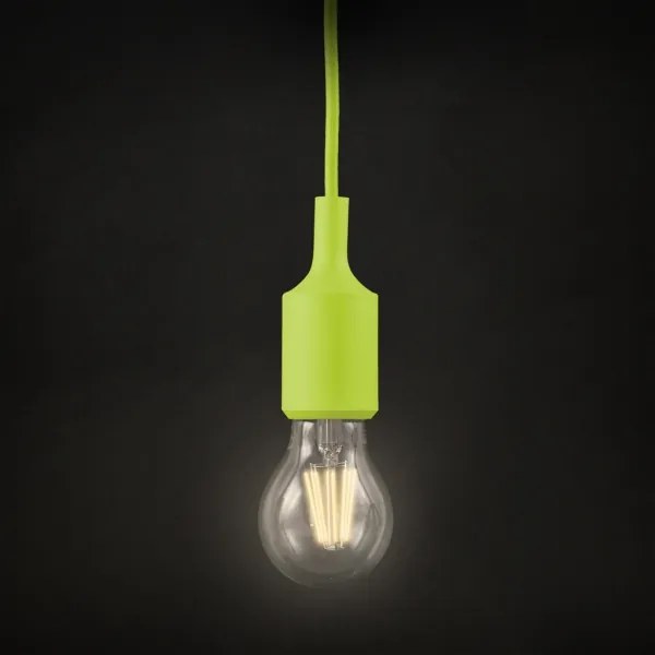 Lampadario su filo ROXY 1xE27/60W/230V verde