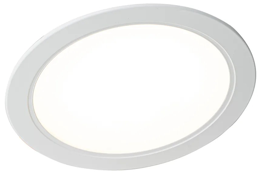 Set di 6 faretti da incasso bianchi 14,5 cm con LED regolabile in Kelvin con interruttore DIP - Stephanie