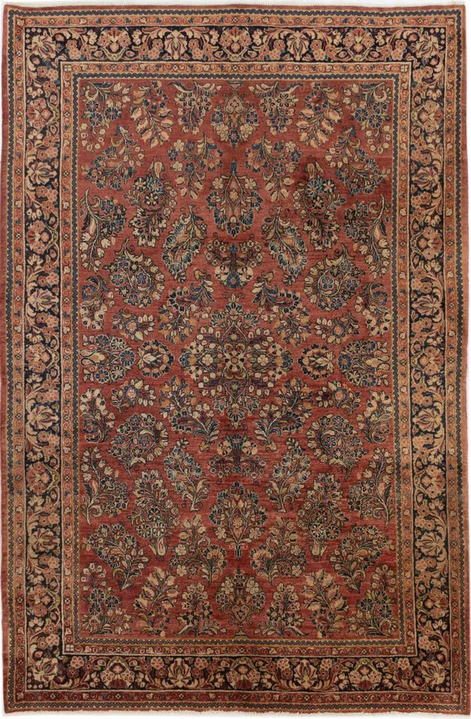 Sarouk Tappeto 160 x 250 (Iran) Annodato A Mano