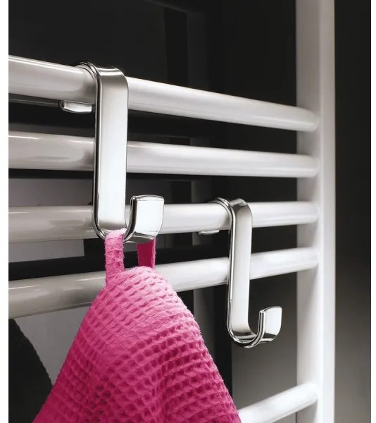 Gedy - Gancio per radiatore cromo lucido/termoplastico