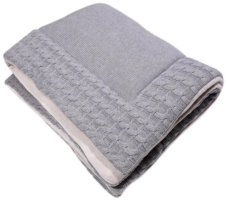 Tappeto da gioco in cotone grigio, 70 x 90 cm - Kindsgut