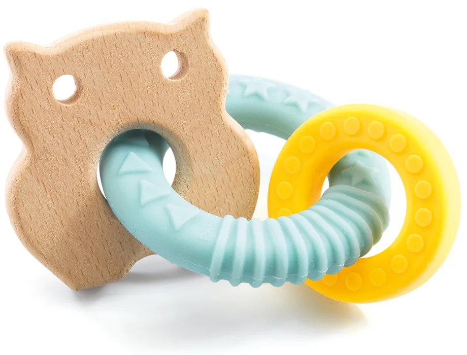 Anelli per la dentizione - gufo