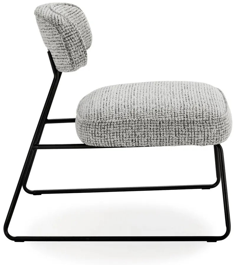 Poltrona bianca e nera Elon – Marckeric