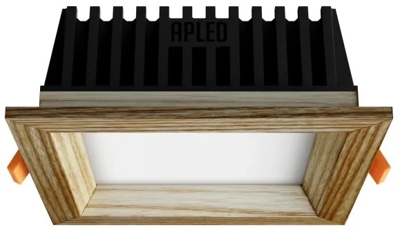 APLED - Lampada LED SQUARE WOODLINE LED/6W/230V 4000K 12x12 cm cenere legno solido