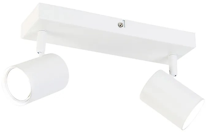 Plafoniera intelligente rettangolare bianca incl. 2 GU10 WiFi - Jeana