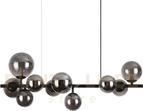 Perlage lampadario a sospensione 10 luci attacco g9 lampadine inclu...