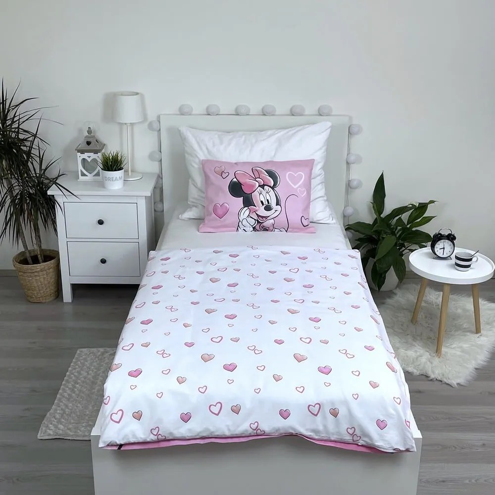 Biancheria da letto per culla in cotone 100x135 cm Minnie - Jerry Fabrics