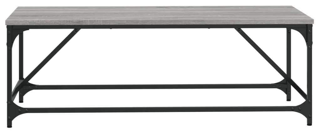 Tavolino da Salotto Grigio Sonoma 100x50x35cm Legno Multistrato