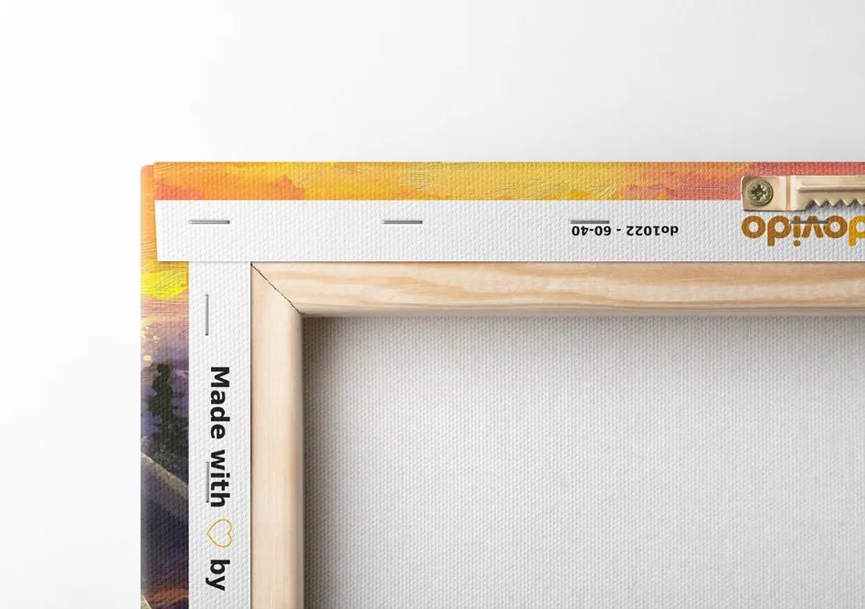 Quadro su tela – Dipinto a olio paesaggistico colorato