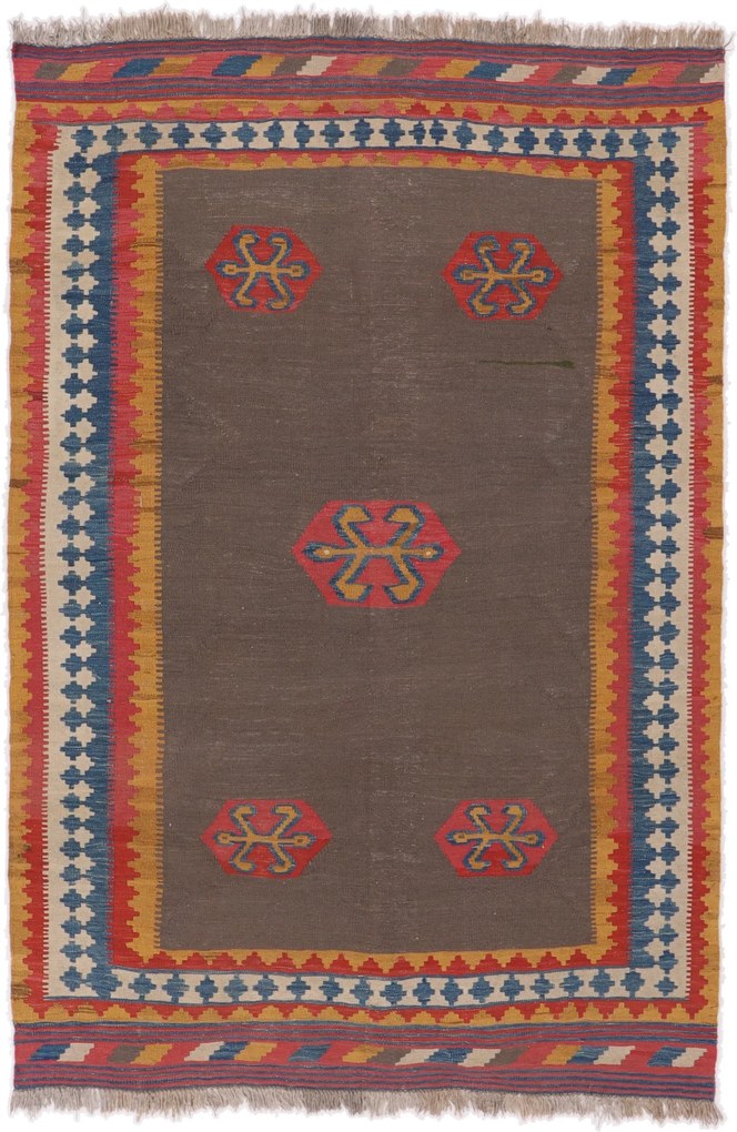 Kilim Tappeto 160 x 240 (Iran) Tessuto A Mano