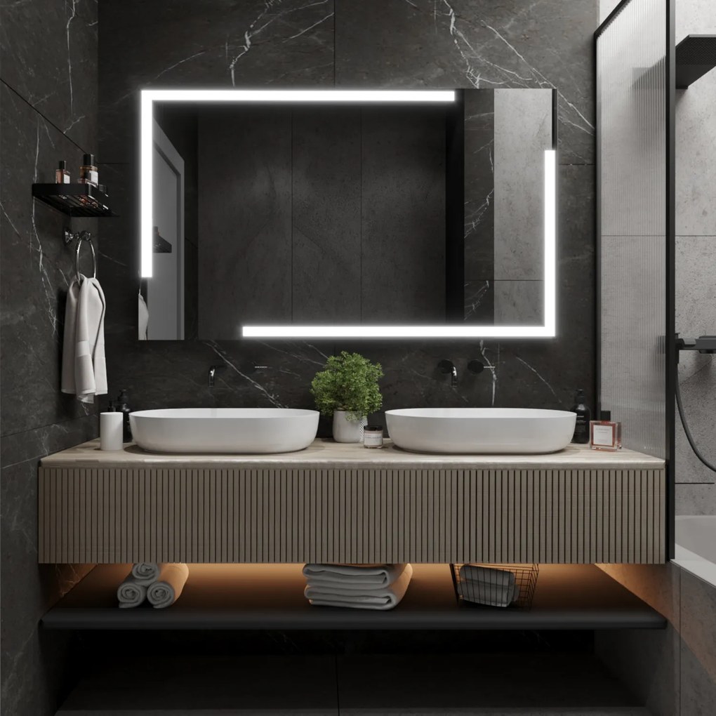 Specchio con LED illuminazione M23 premium
