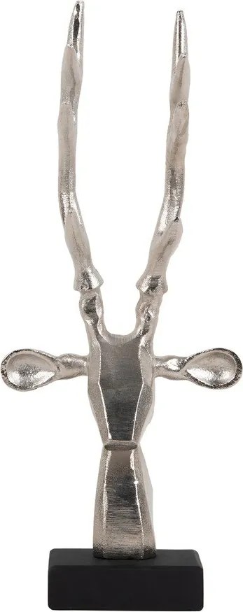 Statua in metallo (altezza 34 cm) Reindeer Head - PT LIVING