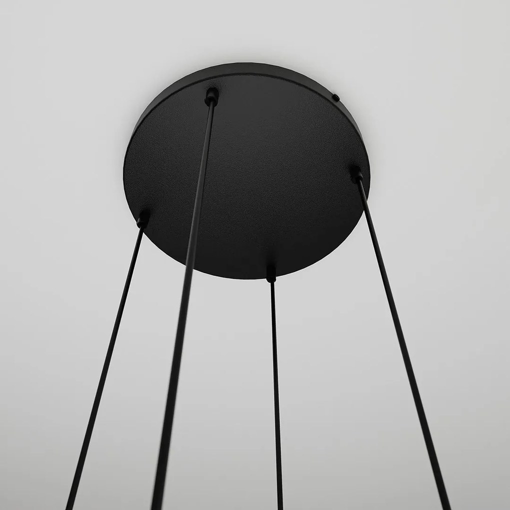 Lampadario a Sospensione ISTAR 4 PREMIUM 4xE27 in Acciaio e Vetro