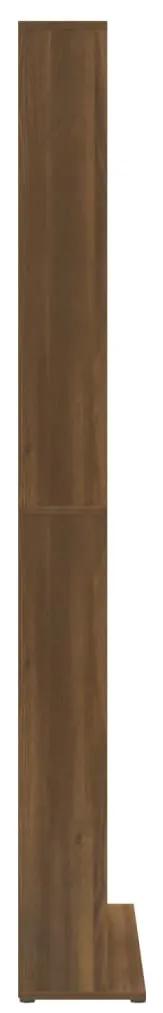 Mobile porta cd rovere marrone 102x23x177,5cm legno multistrato