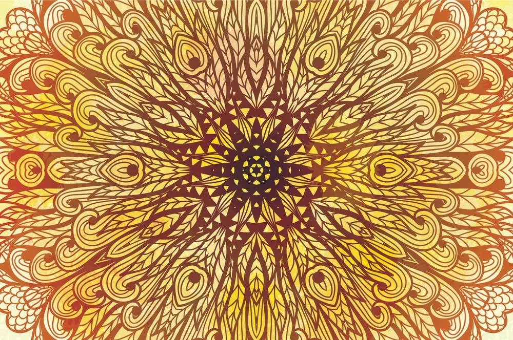 Carta da parati – Ornamento etnico unico