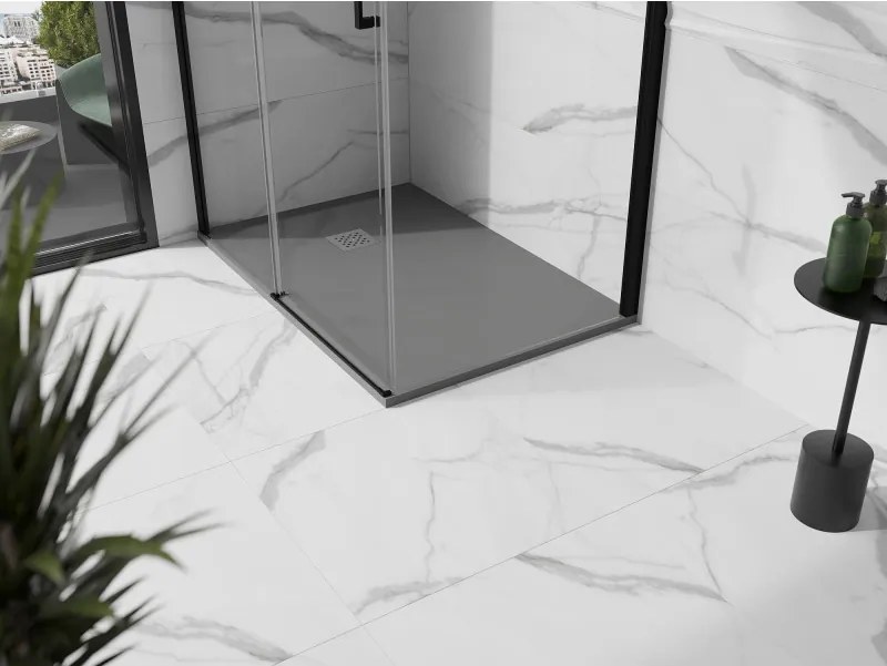 Mexen Stone+ piatto doccia rettangolare in composito 120 x 100 cm, grigio-cemento - 44611012