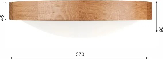 Brilagi-LED RGBW Plafoniera dimmerabile CARVALHO SLIM 2xE27/9W/230V Wi-Fi rovere Ø 37 cm