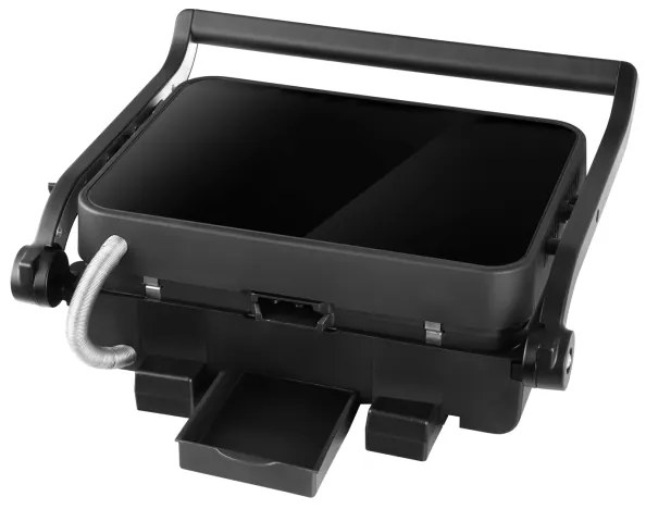 Concept ge3600 - Grill a contatto con sonda temperatura GLASS 2000W/230V nero