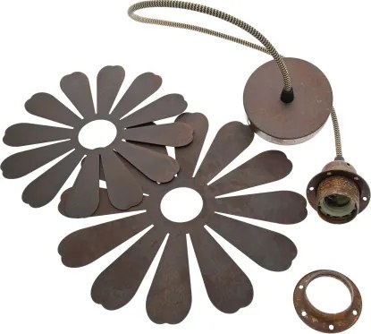 Bohemia-Design - Lampada a sospensione con cavo 1xE27/60W/230V bronzo