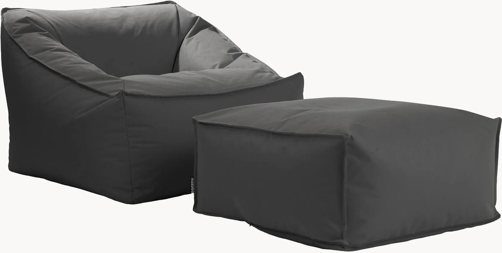 Poltrona sacco da esterno con pouf Der Sunnyboy