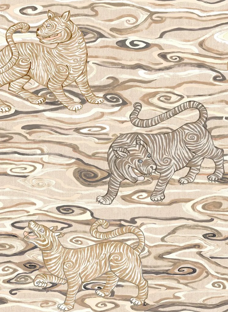 Arte International Carta da parati Tigris - White Tiger