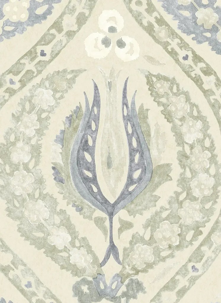 Lewis & Wood Carta da parati Benaki - Green Slate