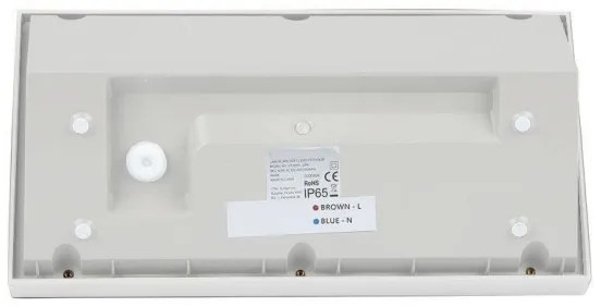 Lampada da parete LED esterna 20W 230V 6400K IP65 bianco